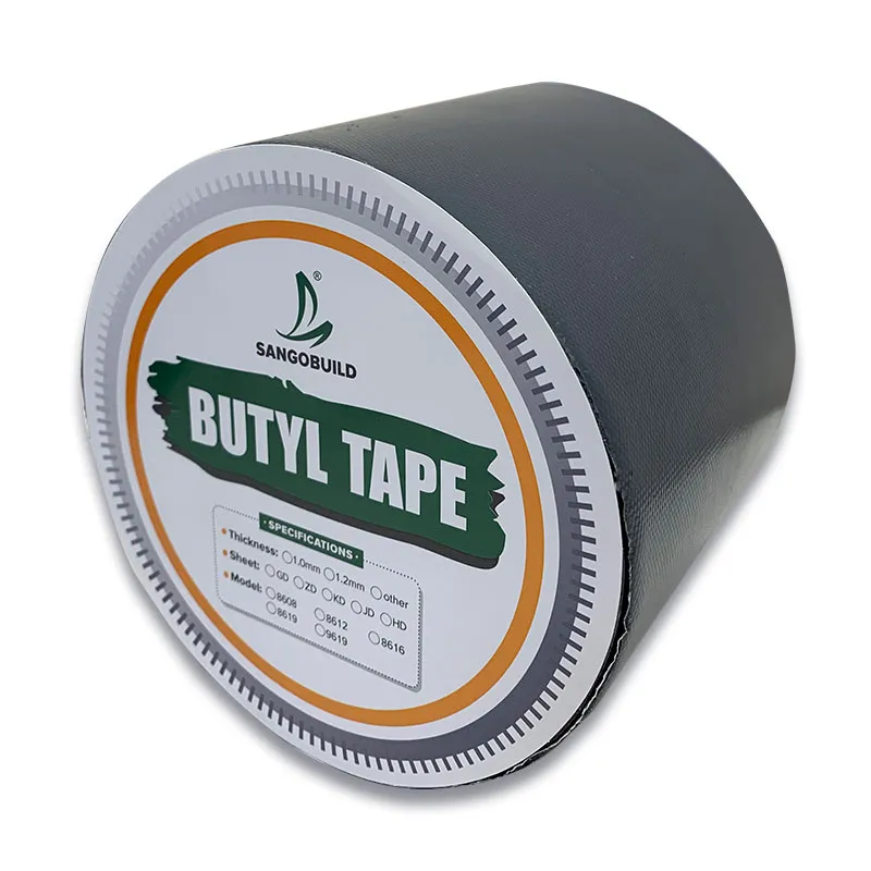 Butyl Rubber Waterproof Aluminum Foil Tape Sealing Tape Waterproof Kitchen Tape Zhejiang, China+More Than 5 Years+SAN-GOBUILD+JD-9619+Butyl Tape