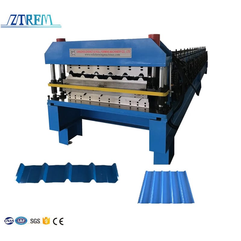 ZTRFM Double Layer Trapezoidal Roof Tile Machine Iron Roofing Sheet Machine