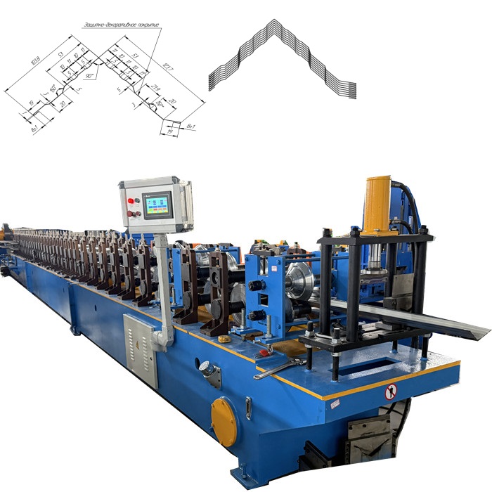 Width Adjustable Roof Cap Roof Ridge Making Machine New Curved Roof Ridge Tile Machine