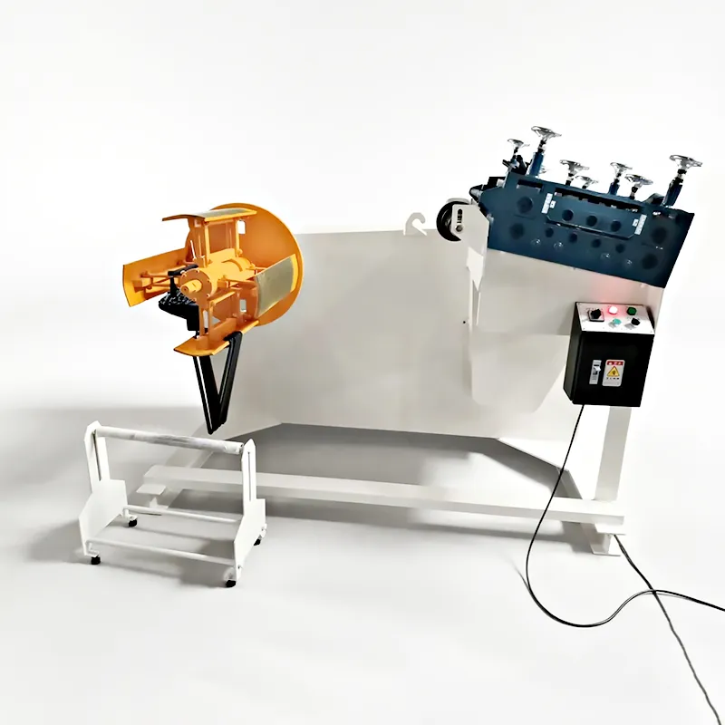 Integrated Automated Decoiler Feeder Uncoiler Straightener Machine Core Motor Component for Sheet Processing GO-300