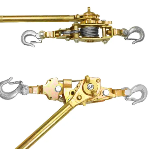 High Quality 1000kg 2000kg 3000kg Steel Cable Puller / Wire Rope Manual Puller with Competitive Price 2T+2TON+Stainless Steel