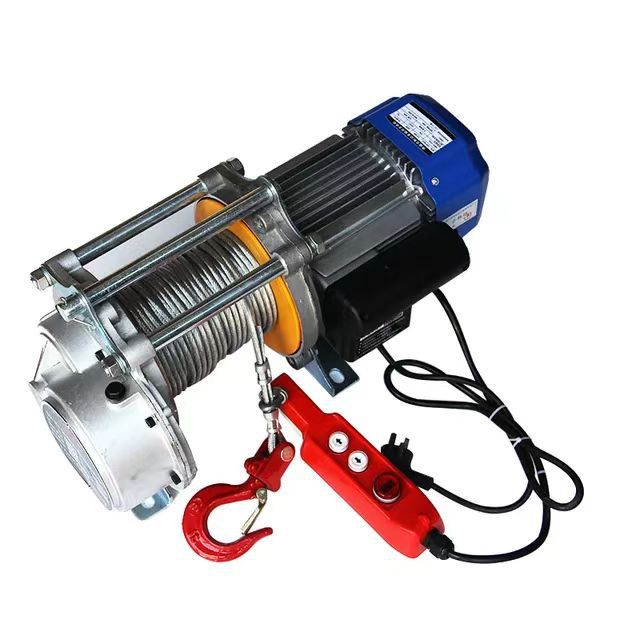 1 Ton 30 Meter Aluminium Elevator Winch Remote Control Concrete 1000kg Electric Chain Lifting Hoist