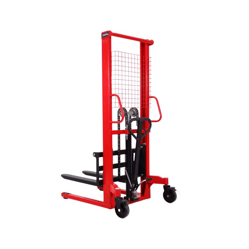 1Ton 2ton 3 Ton Hydraulic Manual Forklift C Steel Hand Operated Forklifts Hand Pallet Stacker Hand Crank Forklift