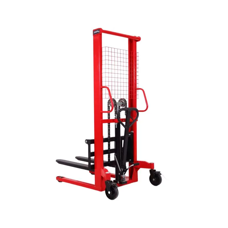 1Ton 2ton 3 Ton Hydraulic Manual Forklift C Steel Hand Operated Forklifts Hand Pallet Stacker Hand Crank Forklift CTY-03+1 600 mm+3 Ton