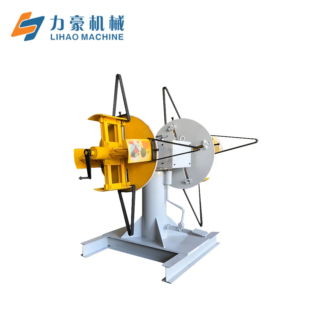 Advanced Double Head Uncoiler Efficient Automatic Coil Switch Tension Regulation for Optimized Straightening Machinery Metal DBMT-400(unilateral1.2T/Non-powered)