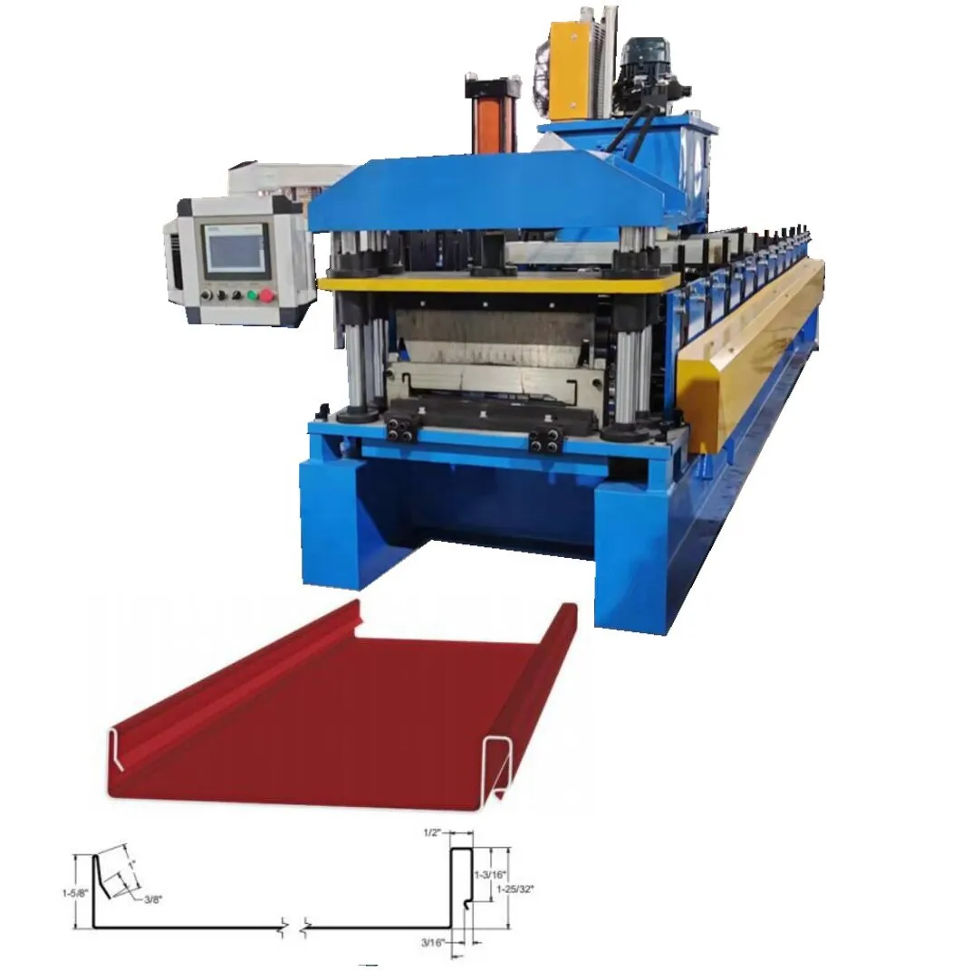 Full Automatic SMI Standing Seam Roof Machine for US Market Easy to Install CNZT20247012203+9kw+15 m/min