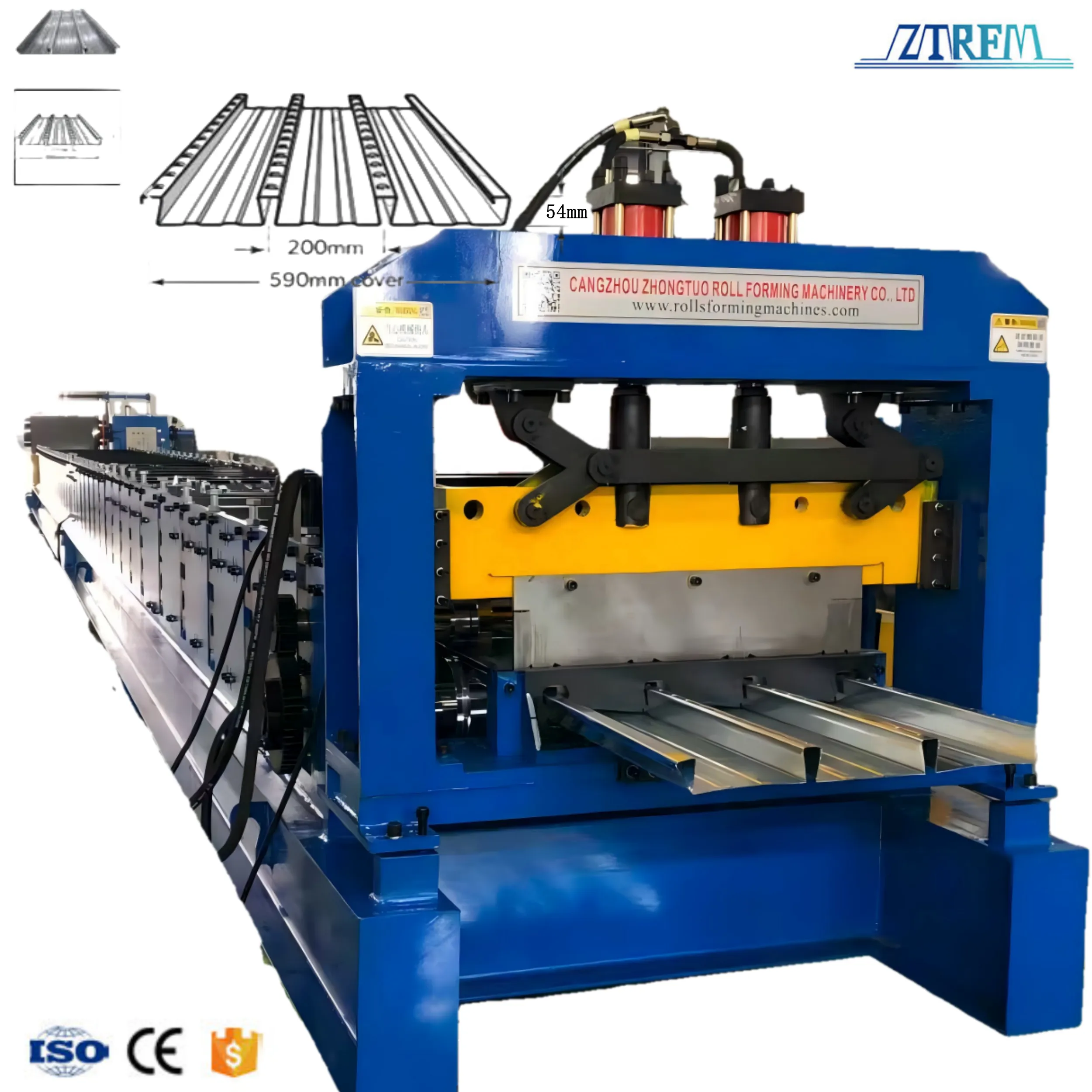 Fully Automatic Inter Lock Floor Deck Machine Closed-type Floor Decking Machine