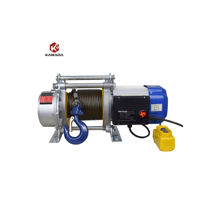 Electric Hoist 1000kg 500KG 220v 380v 50HZ 60HZ Wire Rope Cable Lifting Height 30m 100% Cooper Motor Electric Hoist