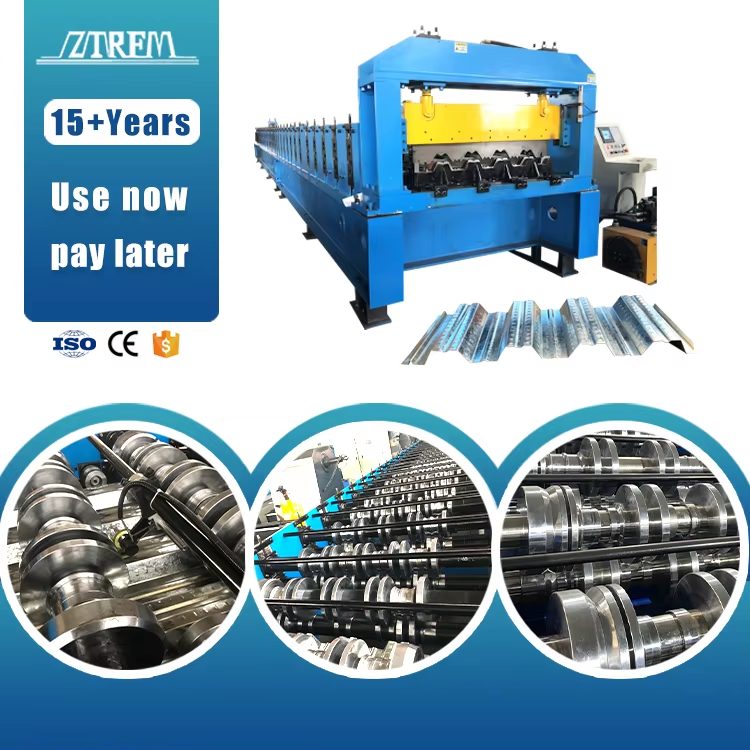 North America Hot Sale Metal Steel Composite Roof Roll Forming Machine High Productivity Gear & Bearing Transmission