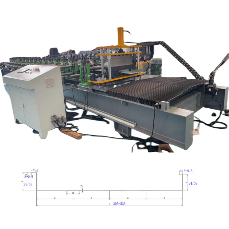 Standing Seam Roof Sheet Roll Forming Machine Hydraulic Decoiler Automatic Stacker 18 Stations Motor Pump for Metal Roof Wall