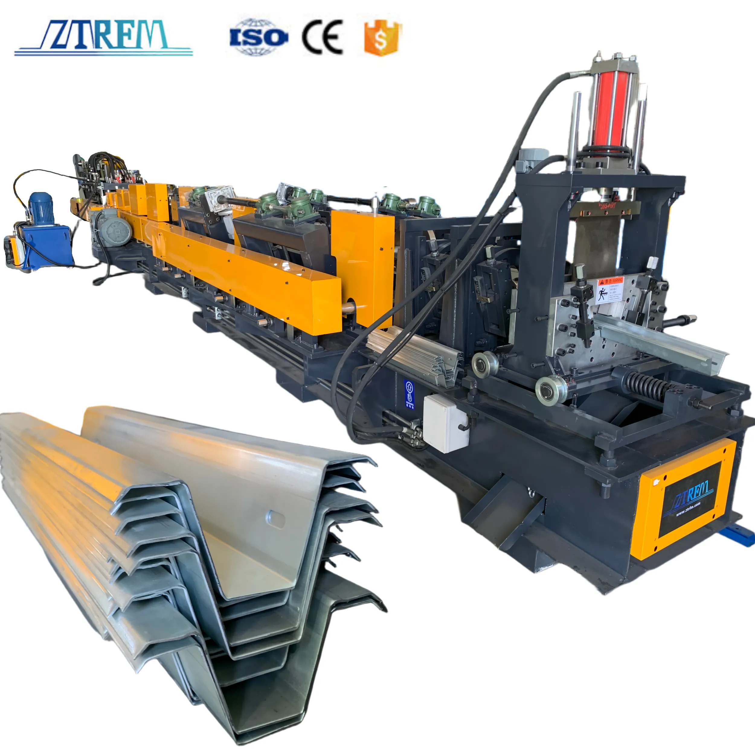 Fully Automatic Furring Purlin Machine Omega Purlin Steel Frame Roll Forming Machine