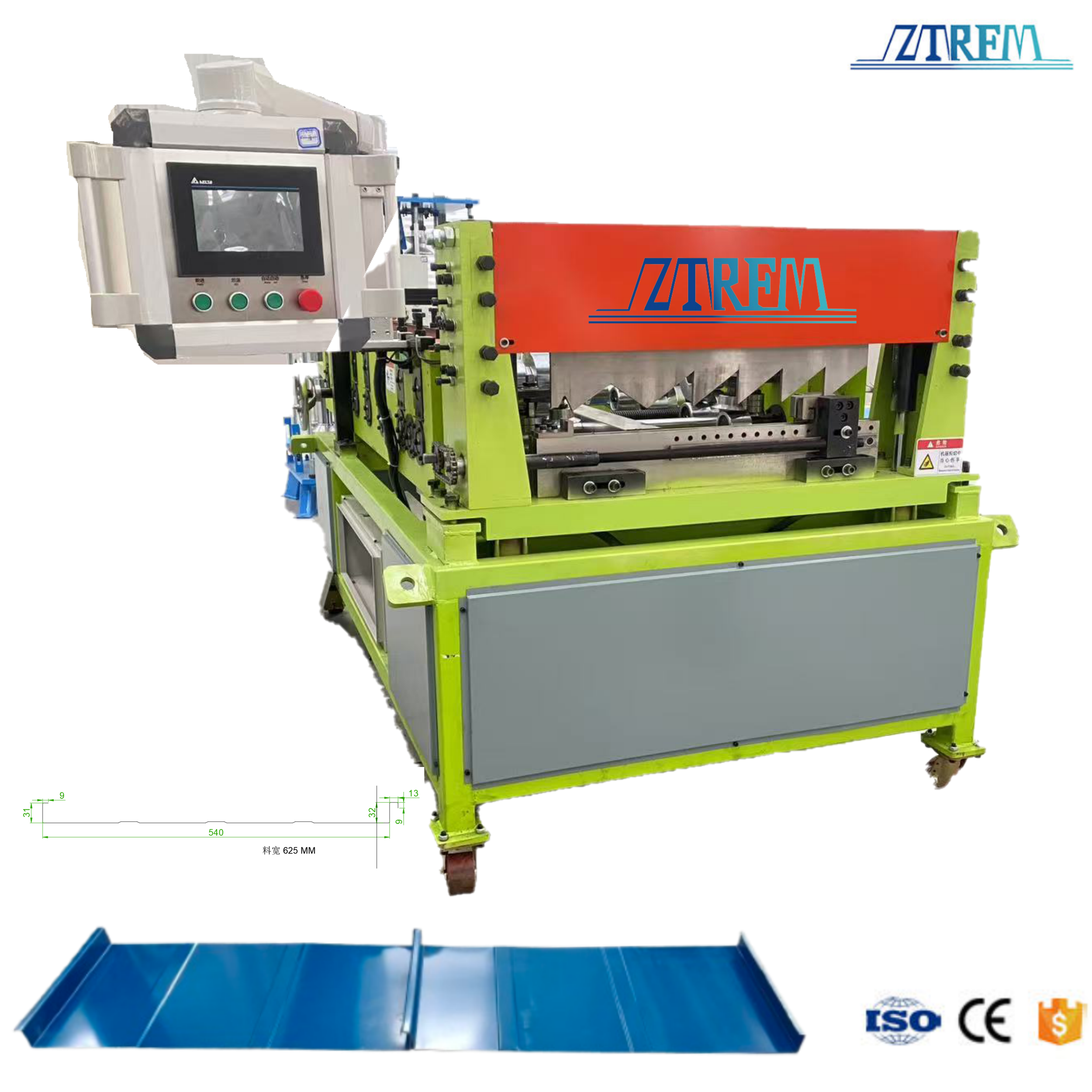 Russia Popular Portable Standing Seam Roofing Machine Bemo Standing Seam Roof Machine