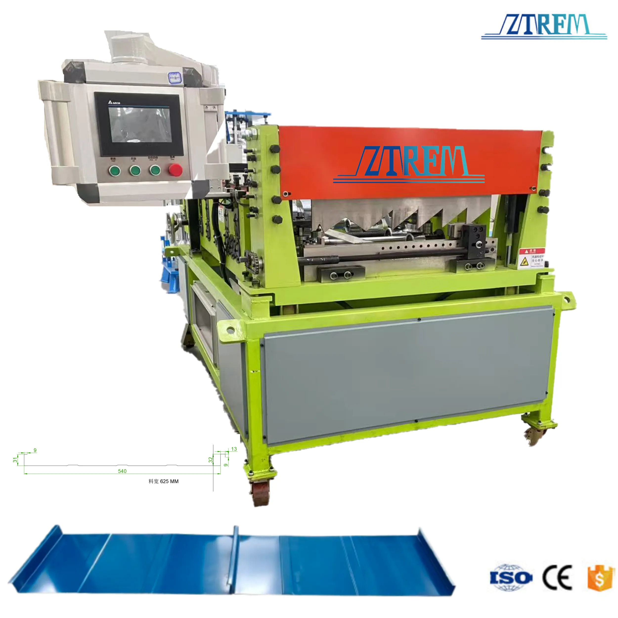 Russia Popular Portable Standing Seam Roofing Machine Bemo Standing Seam Roof Machine 15 m/min+Portable Standing Seam Roofing Machine+5.5kw