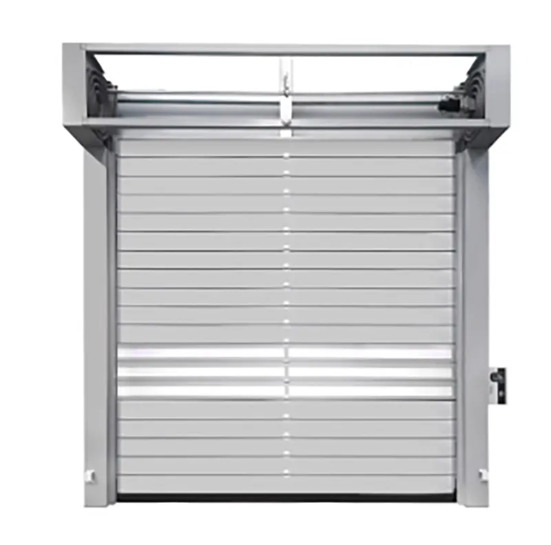 Factory Anti-Theft Turbo Hard High Speed Automatic Shutter Gate Chinese Style Spiral Rolling Fast Door for Garage or Villa White