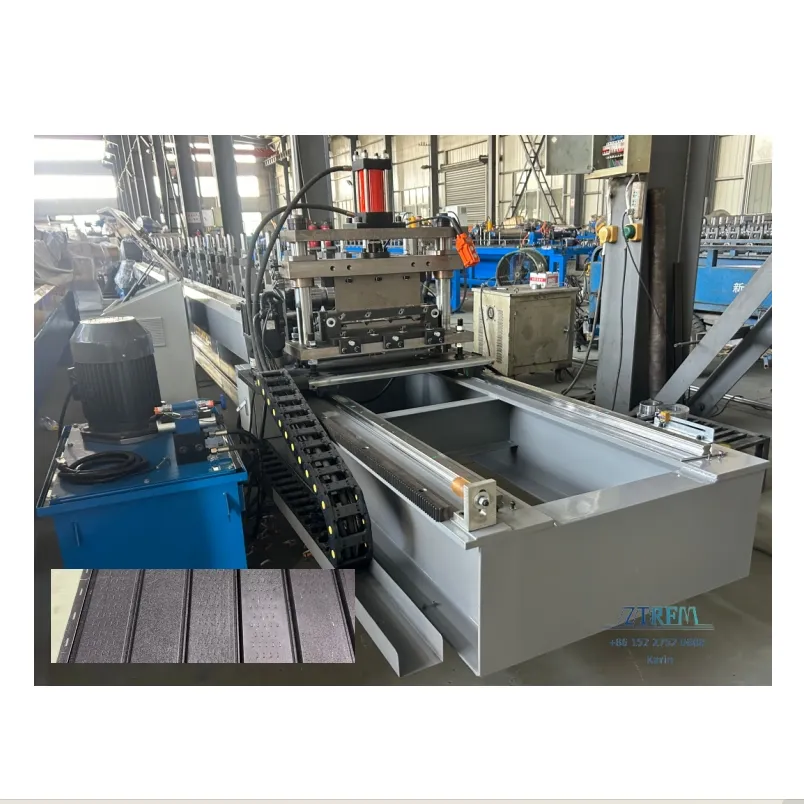 ZTRFM OEM ODM Metal Sheet Roof Panel Soffit Tiles Making Roll Forming Machine Production Line for Buildings 15-25m/min+soffit+13kw