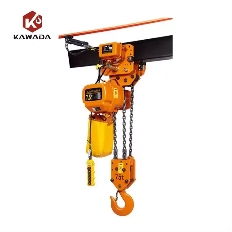 China High Quality Lifting Chain Hoist in Electric Wire Mini Electric Hoist 50kg Hoists with Motorized Trolley 1400 W+5 Ton