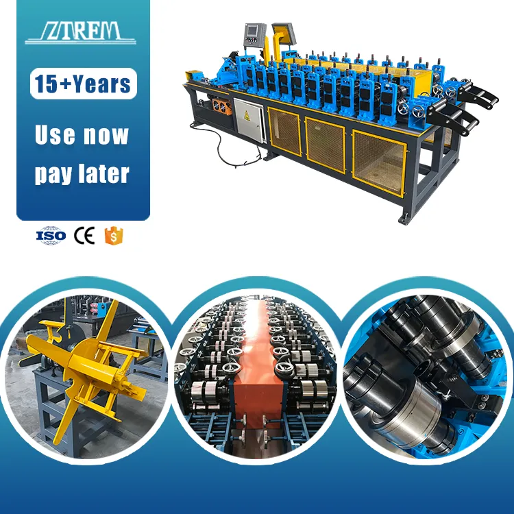 ZTRFM C Stud U Channel Roll Forming Machine Drywall Profile Making Machine 40 m/min