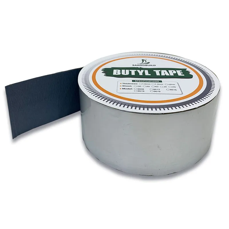 Anti-Corrosion Adhesive Aluminum Foil Butyl Rubber Tape Butyl Waterproof Tape Butyl Tape 0.8mm