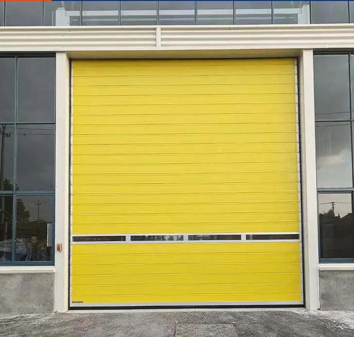 Fast Electric Rolling Shutter Doors Motorized Aluminum Garage Door Automatic Folding Steel Shutter Door for Villa