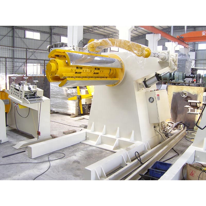 Steel Coil Uncoiler Electric Decoiling Metal Machine Hydraulic Decoiler With Racks Decoiler Machine for Sale