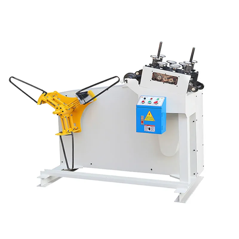 GO-200 Automatic Metal Sheet Coil Uncoiler Decoiler Combine Sraightener Leveler Machine GO-200
