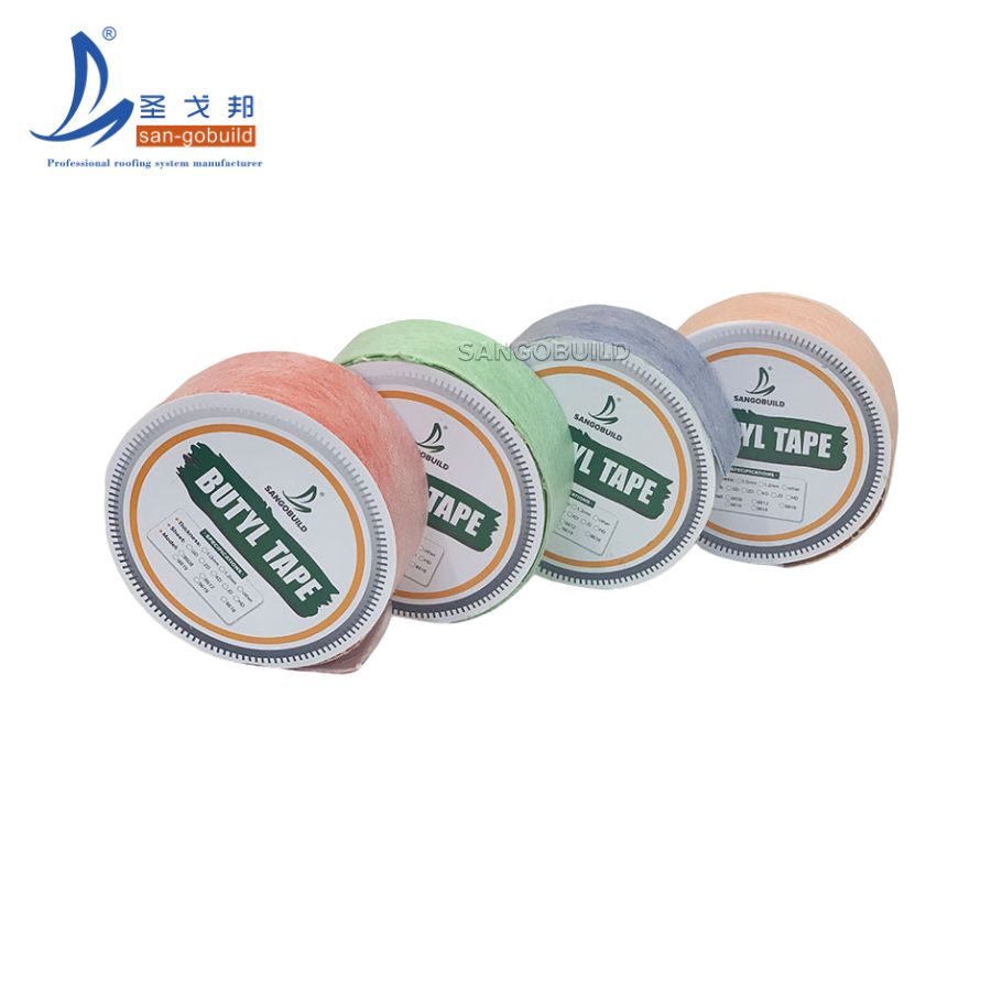 Customized Self Adhesive Butyl Rubber Membrane Tape Waterproof Wear Resistance Nonwoven Butyl Tape