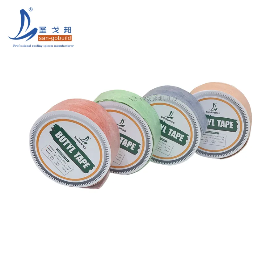 Customized Self Adhesive Butyl Rubber Membrane Tape Waterproof Wear Resistance Nonwoven Butyl Tape 10mm
