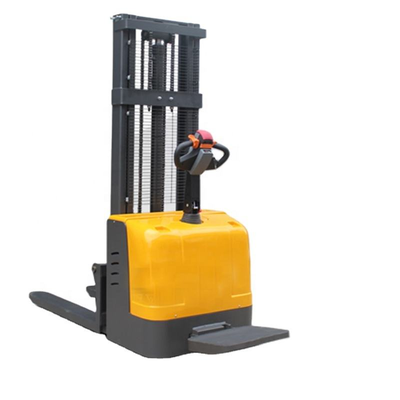 Full Electric Forklift Portable Stacker Forklift Hand 1500kg 2000kg Electric Stacker 4M 1.6M