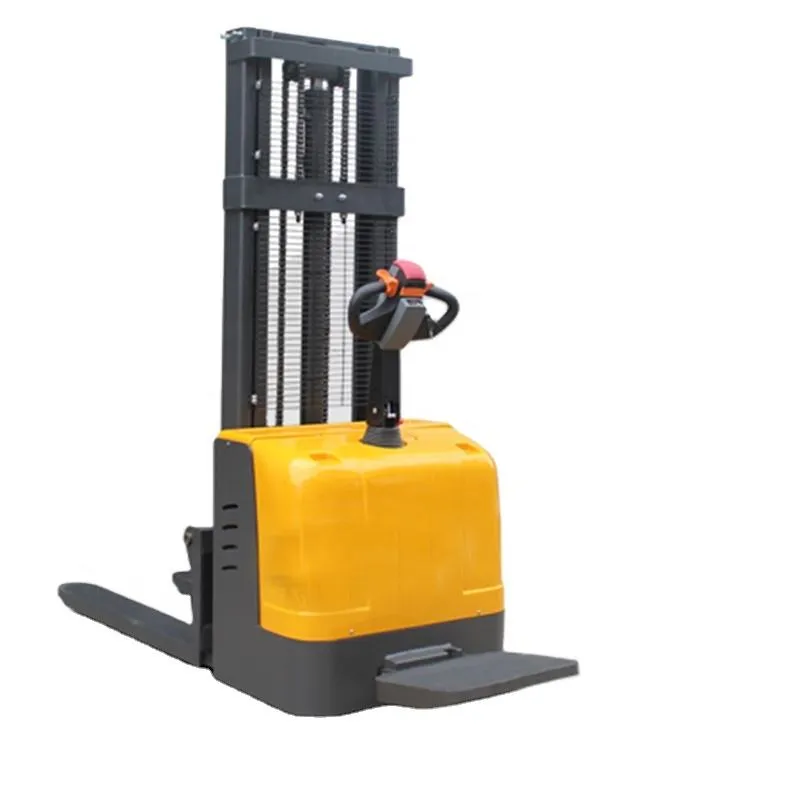 Full Electric Forklift Portable Stacker Forklift Hand 1500kg 2000kg Electric Stacker 4M 1.6M 2 Ton+Stacker Forklift+1 500 mm