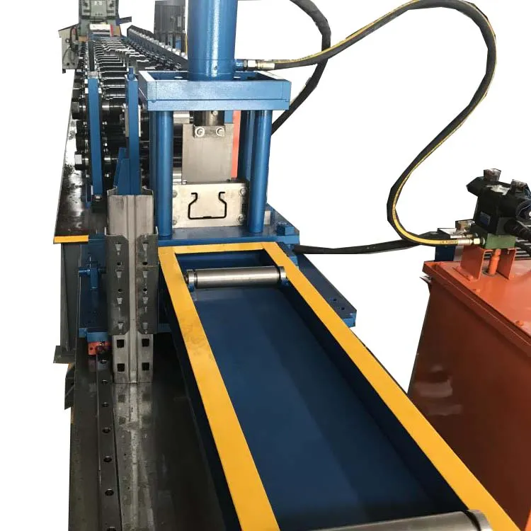 Warehouse Market Shelves Storage Rack Upright Pilliar Steel Profile Roll Forming Machine