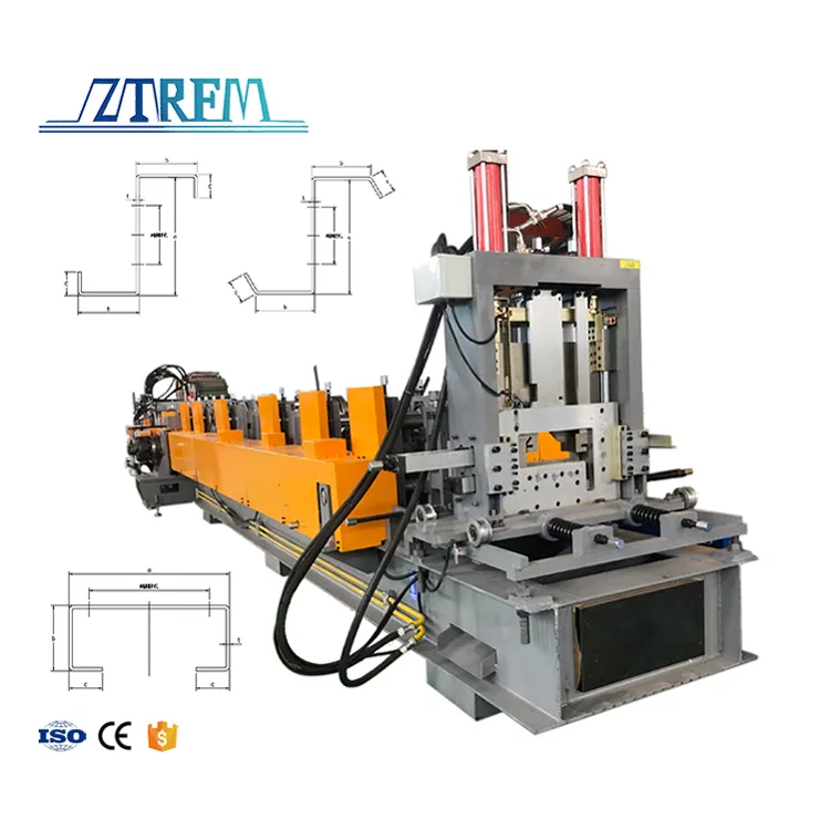 ZTRFM Spot Product C Z Purlin Roll Forming Machine Price Cz Profile Roll Forming Machine C Z Purlin Machine