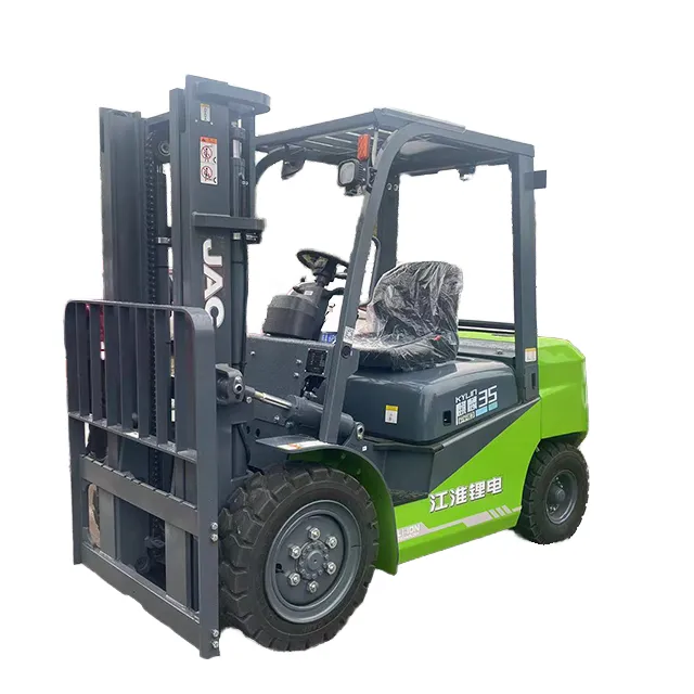 JAC Lithium Battery Forklift 80V 3.5 Tons 5 Tons Electric Forklifts 4500mm Triplex Mast Container Forklift 3 Ton+Counterbalance Forklift+4500 mm