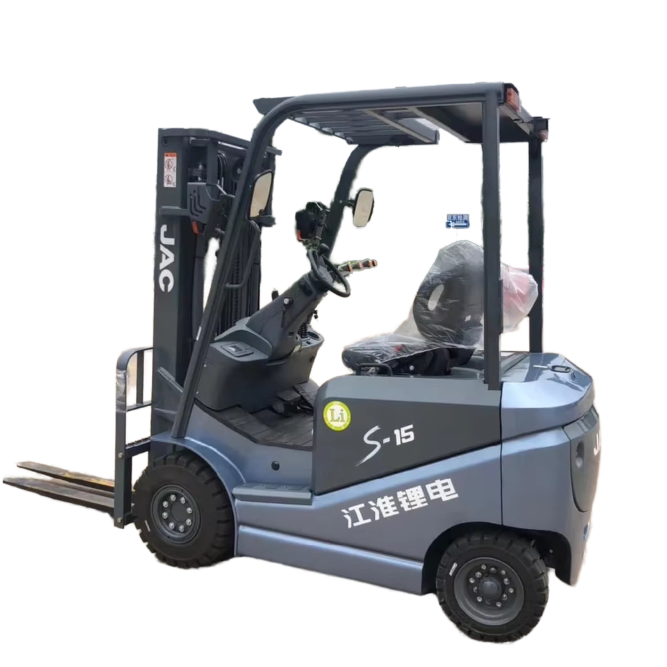China Brand JAC Small Mini Electric Forklift 1000kg 1.5ton 2 Ton 3t Electric Warehouse Forklift for Sale