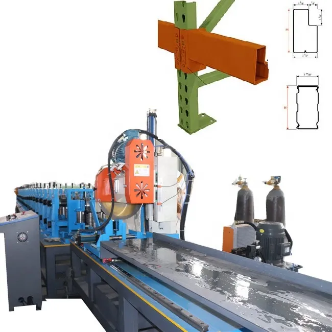 60 90 100 120 150 160 Shelf System Steel Box Beam Making Machine