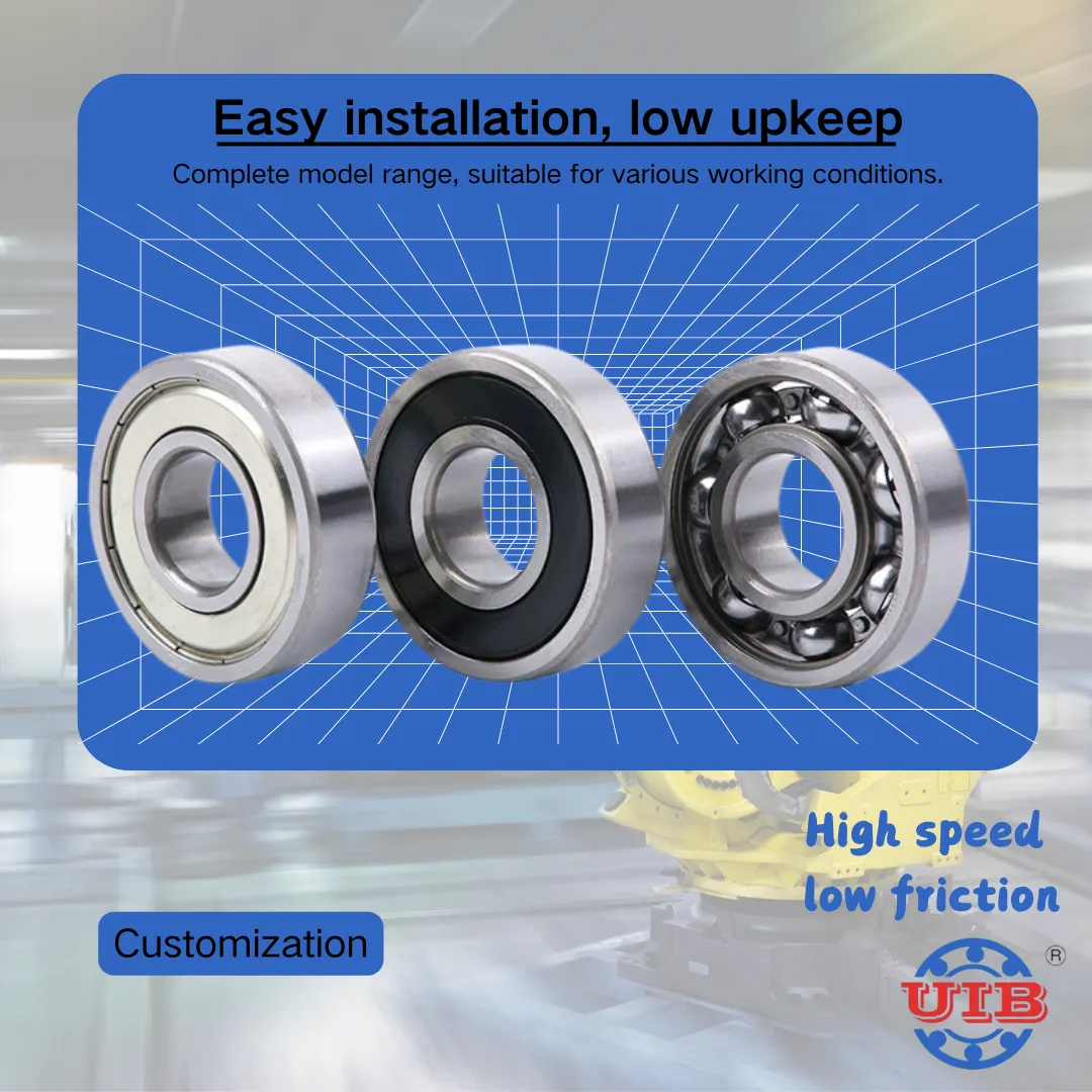 Factory Price High Speed 6312 2RS C3 Deep Groove Ball Bearings for Auto Spare Parts Industrial Machinery Motor Pump Assembly UIB+1