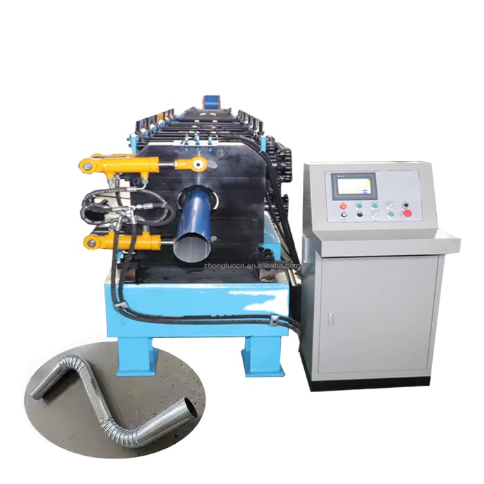 For Automatic Metal Colored Steel Round Shape Roof Tile Downspout Pipe Roll Forming Machine