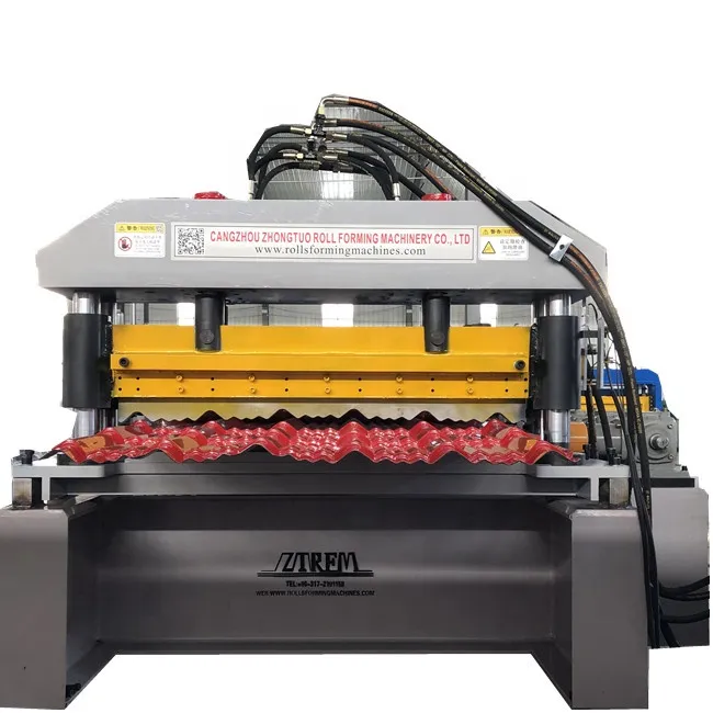 ZTRFM Full Automatic Colored Steel Glazed Tile Forming Machine Glazed Roofing Sheet Machine