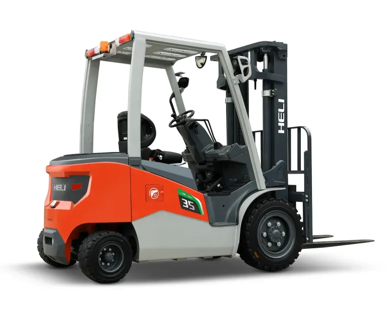 Heli Brand Electric AC Motor 4 Drive Wheel CPD15 2.5 3 Ton 3.5t Forklift Electric Lithium Forklift 5 m Lifting Height with CE red+4500 mm+3 Ton+Heli CPD