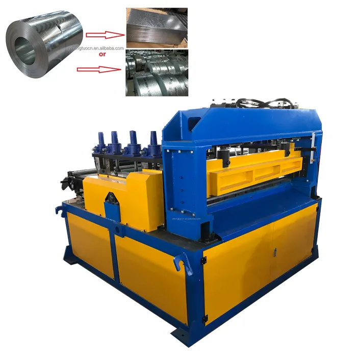 Full Automatic Metal Coil Simple Straight Cut to Length Machine Combined Slitting Line