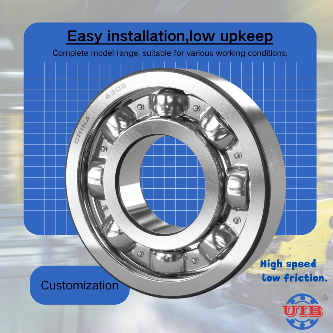 OEM High Quality High Temperature Resistance Deep groove Ball Bearing/6320/6304/6207/6208 2RS Bearing Stainless Bearing UIB+1