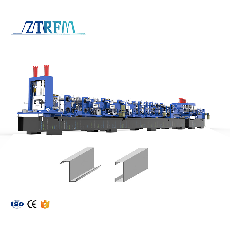 Building Construction C Z Purlin Roll Forming Machine OEM Sigma High-Accuracy Engine Motor Bearing CE Certified 200-600