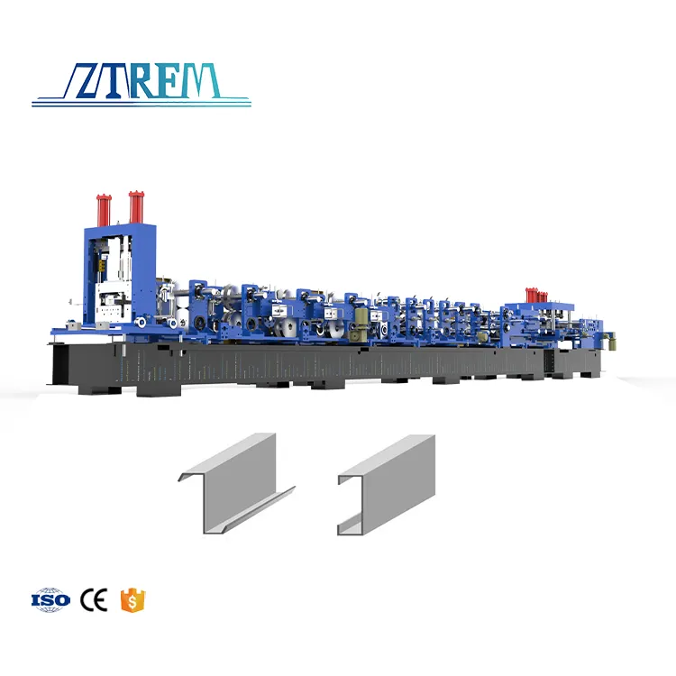 Building Construction C Z Purlin Roll Forming Machine OEM Sigma High-Accuracy Engine Motor Bearing CE Certified 200-600 30m/min+CUZ+customized