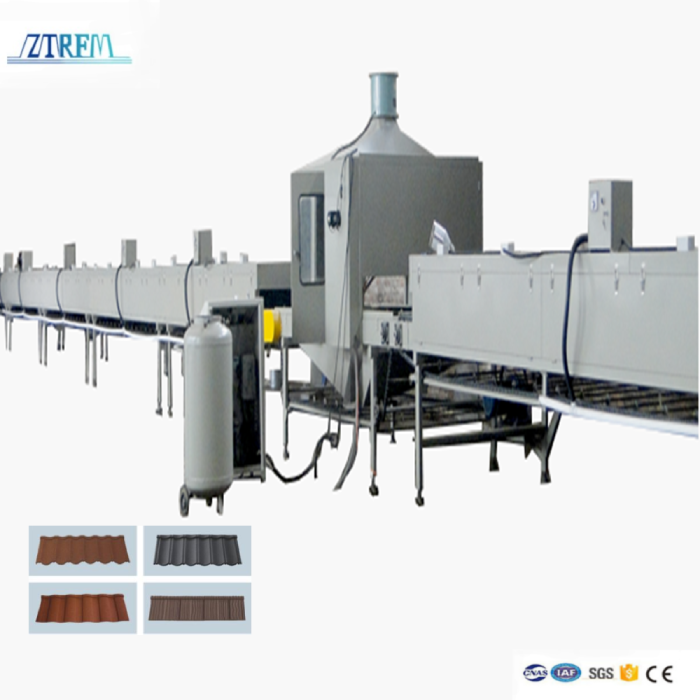 Stone Machinery Stone Coated Metal Roof Tile Roll Forming Machine