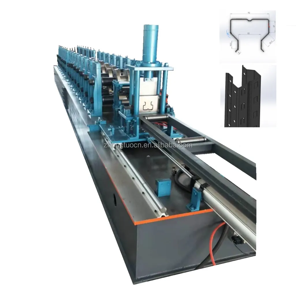 Supermarket Rack System Making Machine Upright Rack Roll Forming Steel Frame for Supermarket Shelving