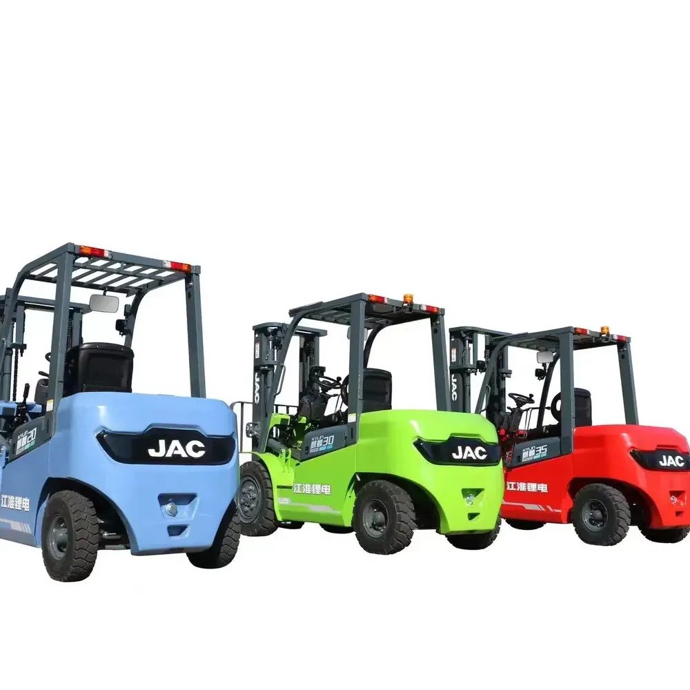 Electrical Forklift 3ton 3.5 Ton 2.5 Tons 5 Ton 5000 Kg 3000mm Tyres Solid Rotating Forklift Attachment red+4500 mm+3 Ton+JAC CPD