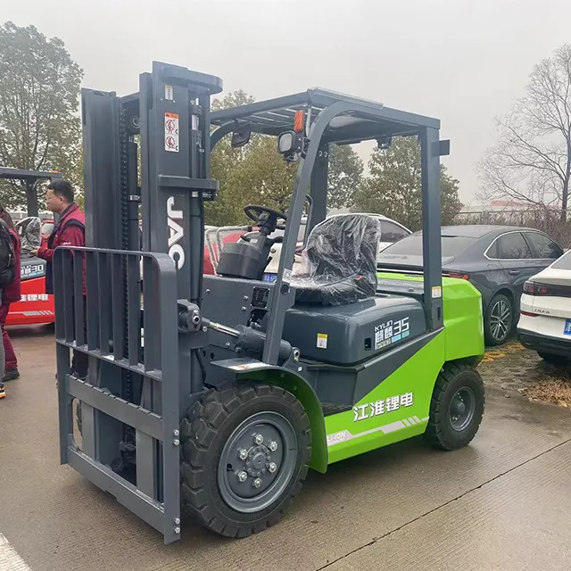 Small Electric Forklift 3 Ton Trucks Price Lithium Ion Battery with Ce Paper Roll Clamp Montacarga Eléctrico 2 Toneladas 1.5 Ton+Counterbalance Forklift+4500 mm