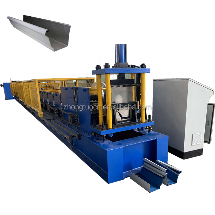 ZTRFM American Hot Sale Full Automatic Rain Gutter Machine Ironman Gutter Machine Rainwater Gutter Roll Forming Machine