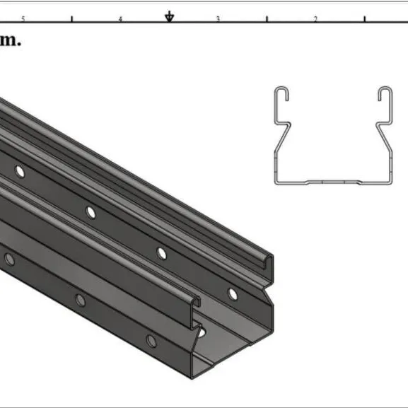 Super Market Storage Shelf Upright Pillar Rack Roll Forming Machine