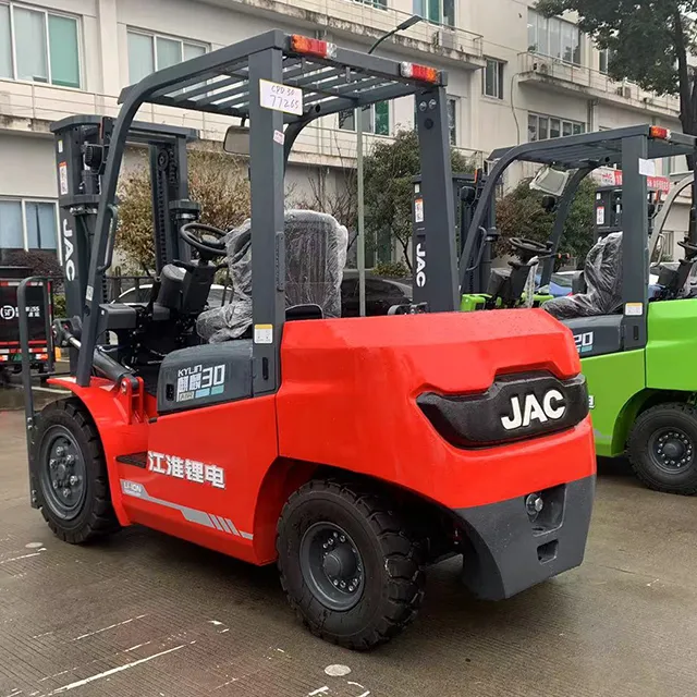 Jac Heli Small Mini Portable Portable 1.5 3 5 Ton Fork Lift Electric Forklift Montacargas 48v Motor Truck YELLOW+4500 mm+1.5 Ton+JAC CPD