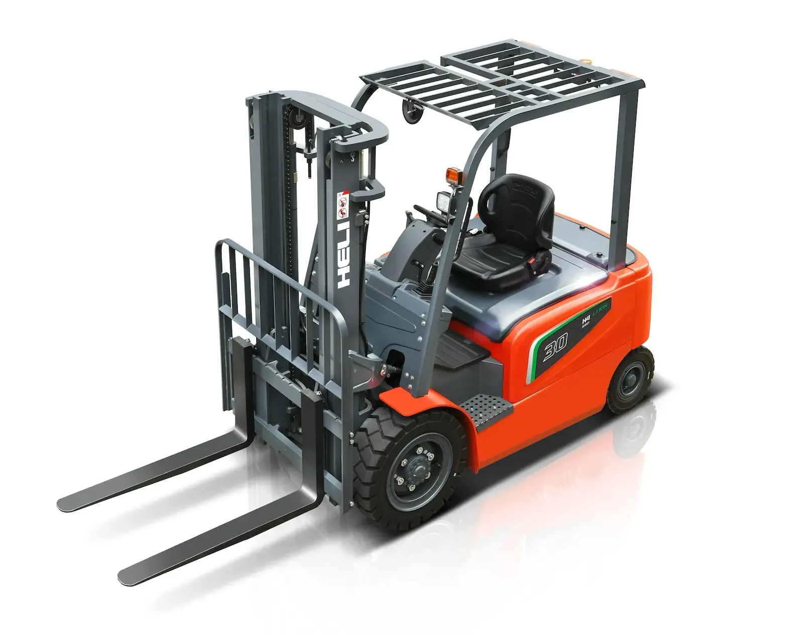 Heli Forklift Electric Automatic 1.5 2 2.5 3 Ton 5000kg 4500mm Forklifts with Battery Solid Tyre for Forklift red+4500 mm+1.5 Ton+Heli CPD